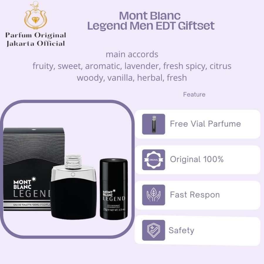 Parfum Parfume Perume Asli Perawatan Kecantikan Original Import Branded Pria Laki Laki Cowok Mont Bl