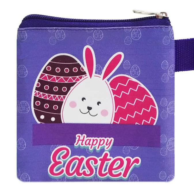 promo Easter Wallet Kelinci Telur Ungu Dompet Souvenir Paskah Good Friday