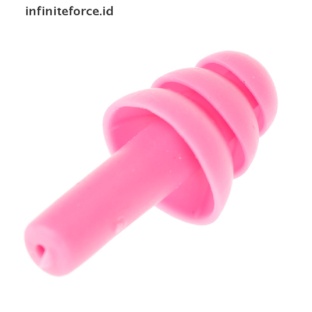 (infiniteforce.id) 12pcs / Set Earplug Silikon Anti Bising Nyaman Untuk Belajar / Tidur