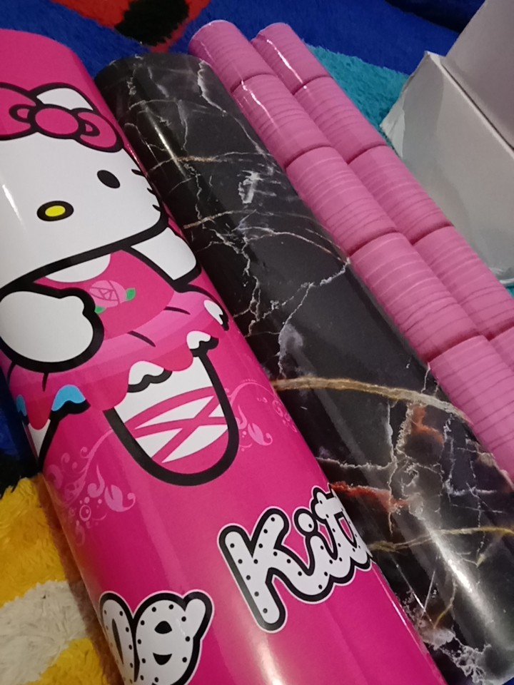 Stiker Kulkas 1 Pintu Dan 2 Pintu Motif Kayu Warna