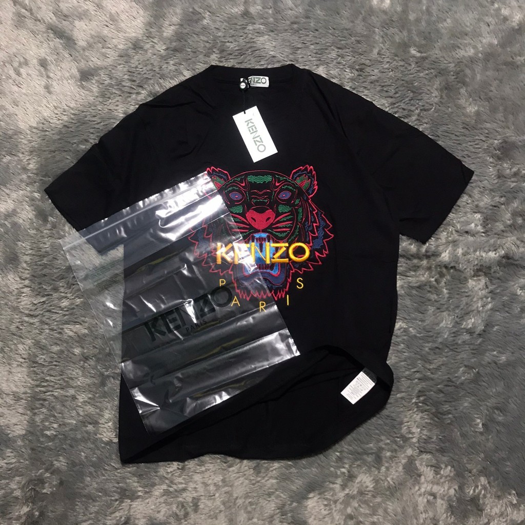 KAOS TSHIRT KENZO EMBROIDERY TIGER FONT YW HIGH MIRROR QUALITY TERLARIS