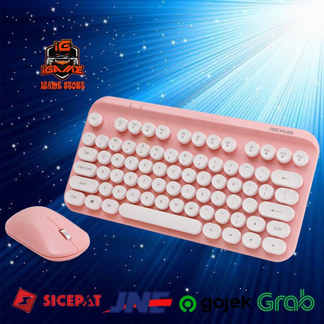 REXUS KEYBOARD MOUSE WIRELESS KM9 COMBO MANTAF