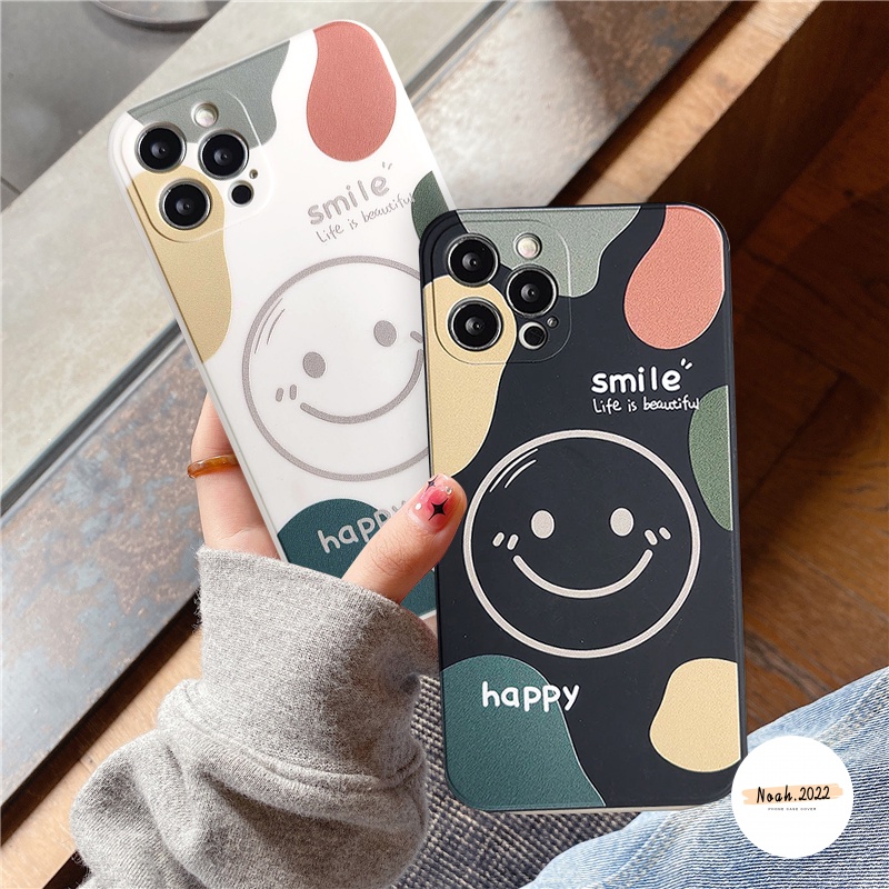 Casing Softcase TPU Redmi 10 9T 9C NFC Note 10 Pro MAX 10Pro Plus 10s 8 9 9A Mi Poco X3 NFC Poco X3 Pro Motif Smiley Face