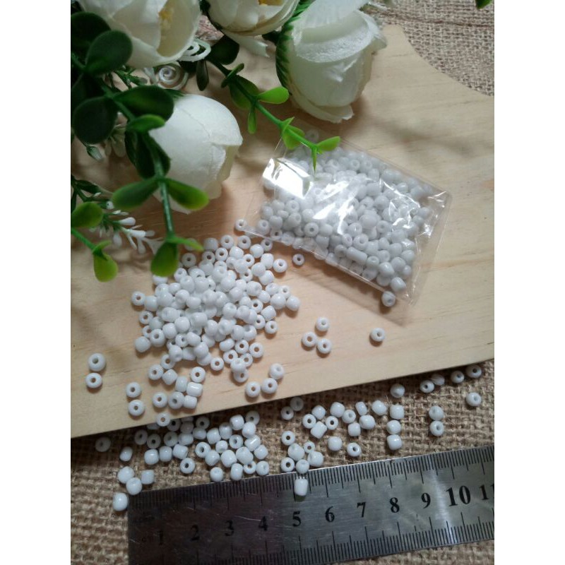 (20gram)manik mote pasir 6/0 dan pasir 8/0u
