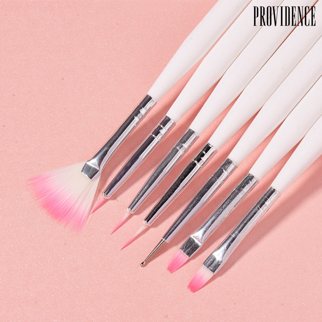 Providence 7Pcs Professional UV Gel Brush Pens Nail Art DIY Painting Manicure Tool Set