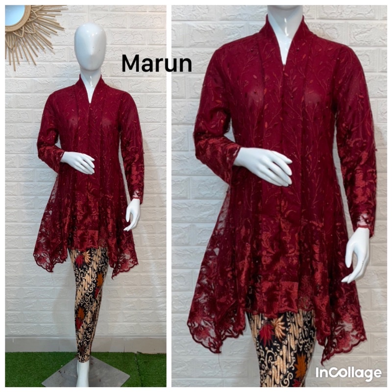 Kebaya Tunik/ Kebaya favorit / kebaya Wisuda/ Kebaya Pesta/ Kebaya Set/ Kebaya Set Lenggan Panjang/ Kebaya Couple/ Kebaya-1
