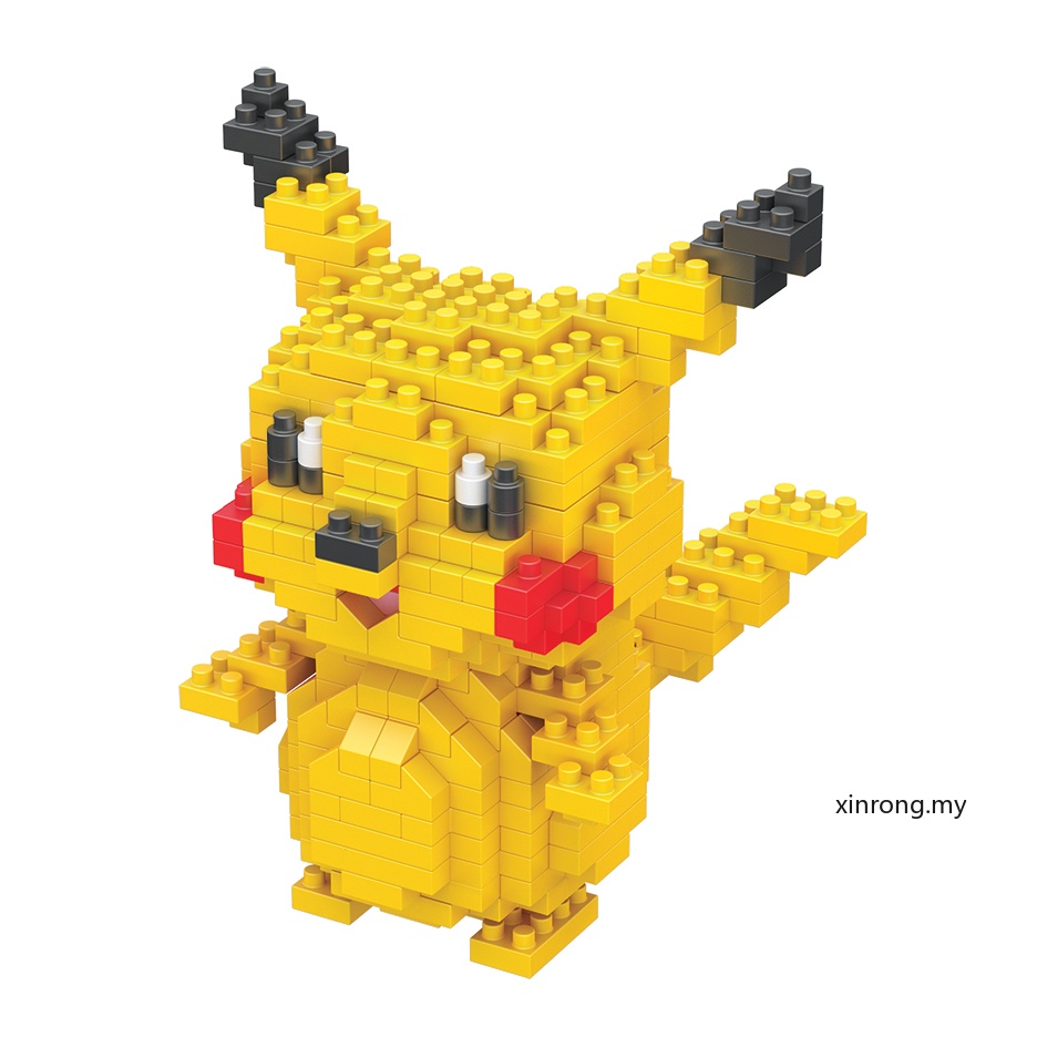 Mainan Balok Nano Seri Pokemon Pikachu DIY