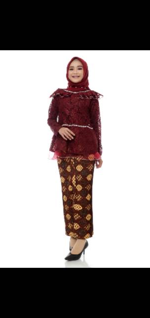 Kebaya rempel kaca LD nya L 95,xl 100,xxl 110xxxl 115-120