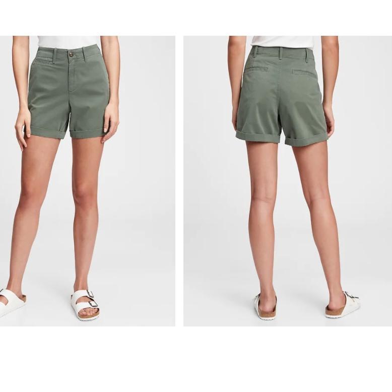 GAP Khaki Girlfriend Shorts GP53 GIRLFRIEND SHORTS | CK.21Jl22ᴿ