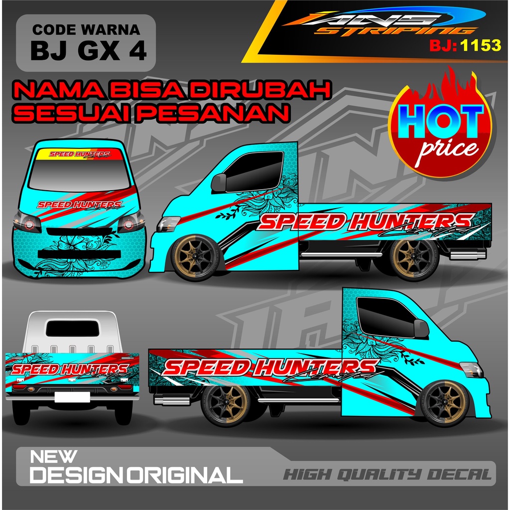 STICKER DECAL FULL BODY GRANMAX , PICK UP, CARRI, L300 / VARIASI STIKER FULL PICK UP GRANMAX CARRY / DECAL GRANMAX / STICKER PICK UP