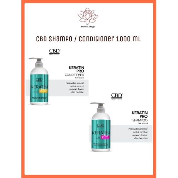 CBD profesional keratine pro daily shampo / conditioner 1000 ml