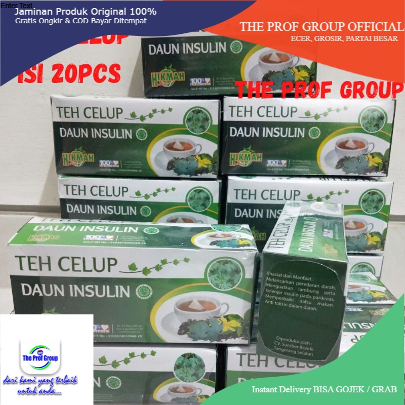 

Teh Herbal Celup Insulin Obat Diabetes Penurun Gula Darah - Teh Celup Daun Insulin