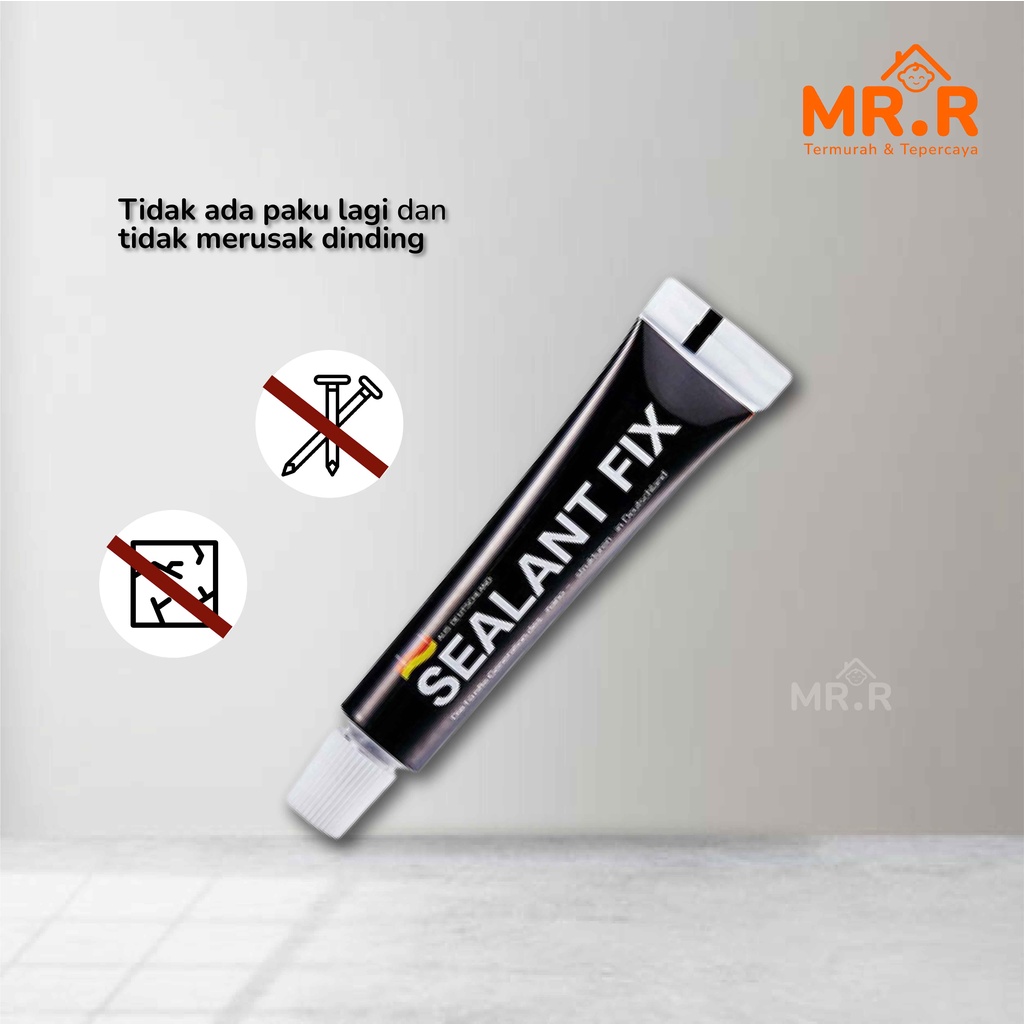 Lem Serbaguna Super Kuat Lem Dinding Kuat Anti-bor Cepat Kering SEALANTFIX 40g Untuk Dinding Kaca Kayu Ubin Keramik Besi Serbaguna Multifungsi