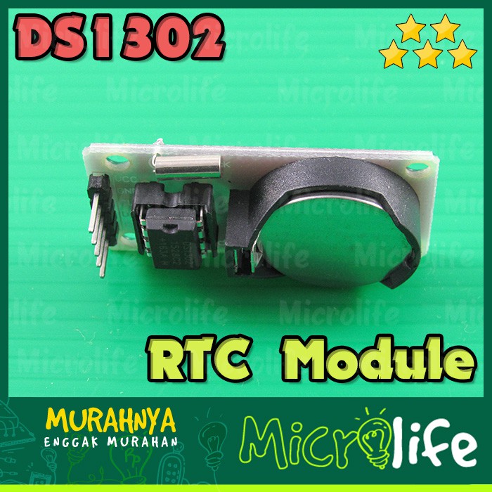 DS1302 REAL TIME CLOCK MODULE RTC DS-1302 BATTERY