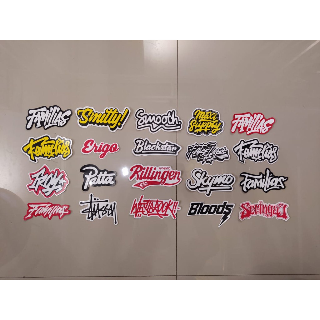 

STIKER BRAND DISTRO BISA PILIH GRAFTAC HYPEBEAST LOCALBRAND STICKER VARIAN D