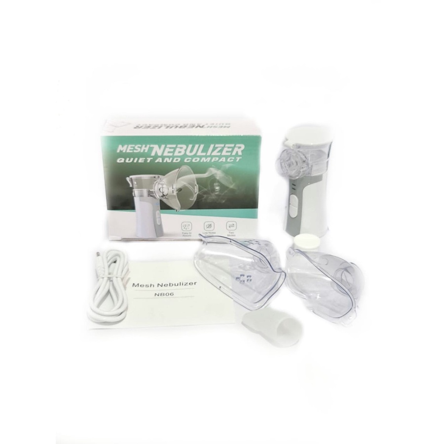 Heilen NB06 Portable Mesh Nebulizer Alat Uap Asma Inhaler Inhalasi Pernafasan