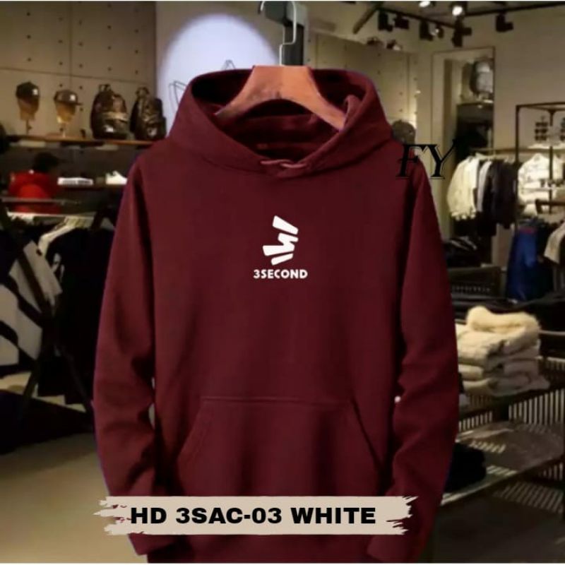 Jumper ThreeSecond Hoodie 3Second Fleece Polos Basic L XL XXL