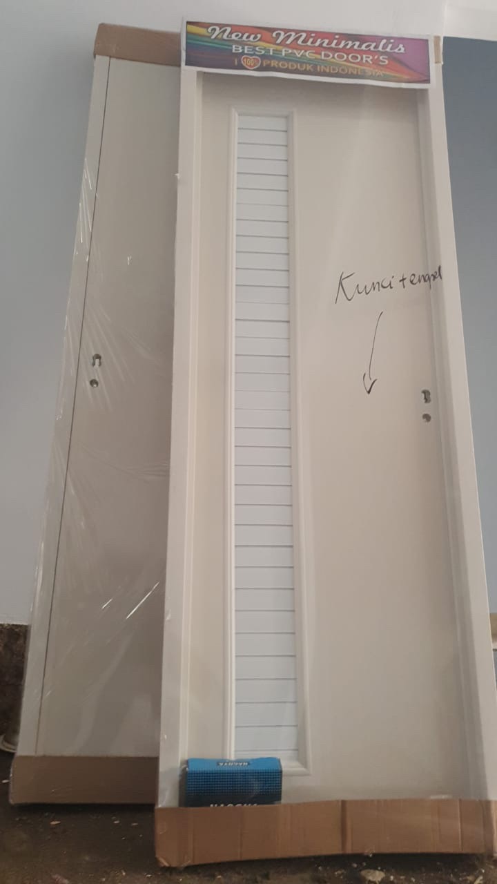 Pintu Kamar Mandi Pvc Aluminium Handle Kunci Stainless Gagang Engkol