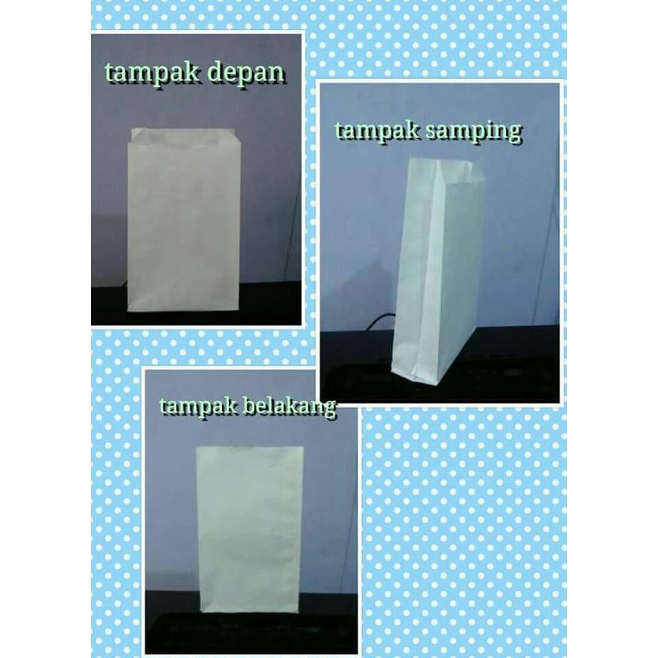 

KERTAS PUTIH KANTONG FOOD PACKING PAPER BAG KEMASAN KENTANG SNACK