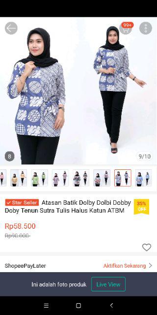 Terlaris Serut Genes Jelita Tunic Navbor Yelbor Whitbor Creambor Tunik Batik Modern Hrb030 Dolbi Dob