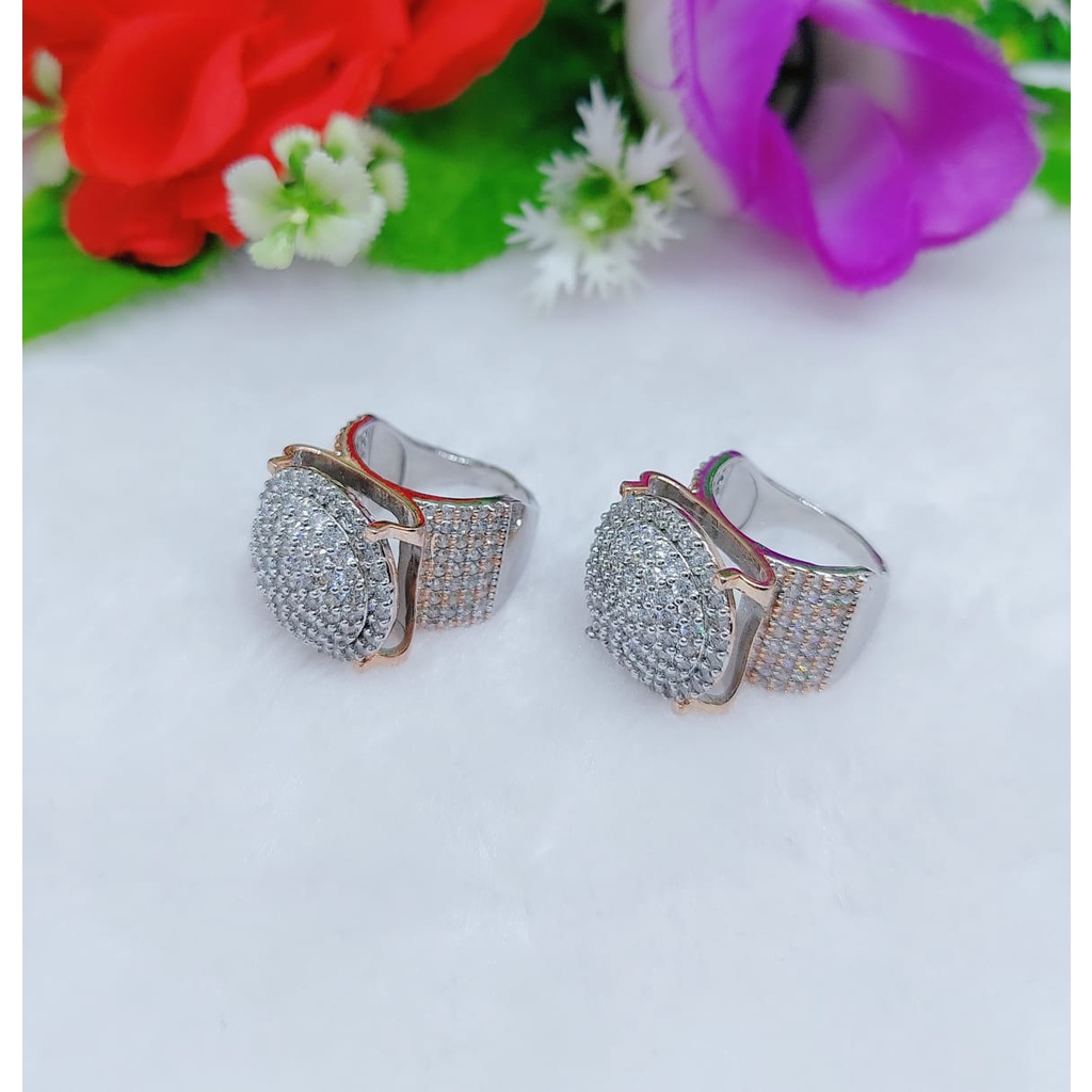 Cincin kombinasi permata full perhiasan xuping jewellery