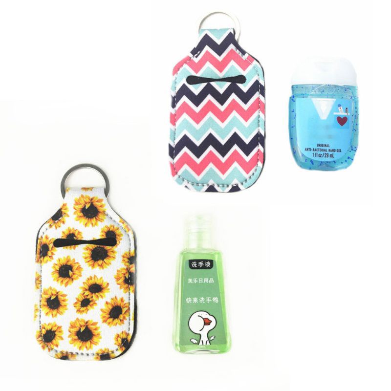 Zzz 30ml Botol Hand Sanitizer Kunci Gesper Kulit Cover Kepala Reusable Bottle Hand Washing Storage Cover