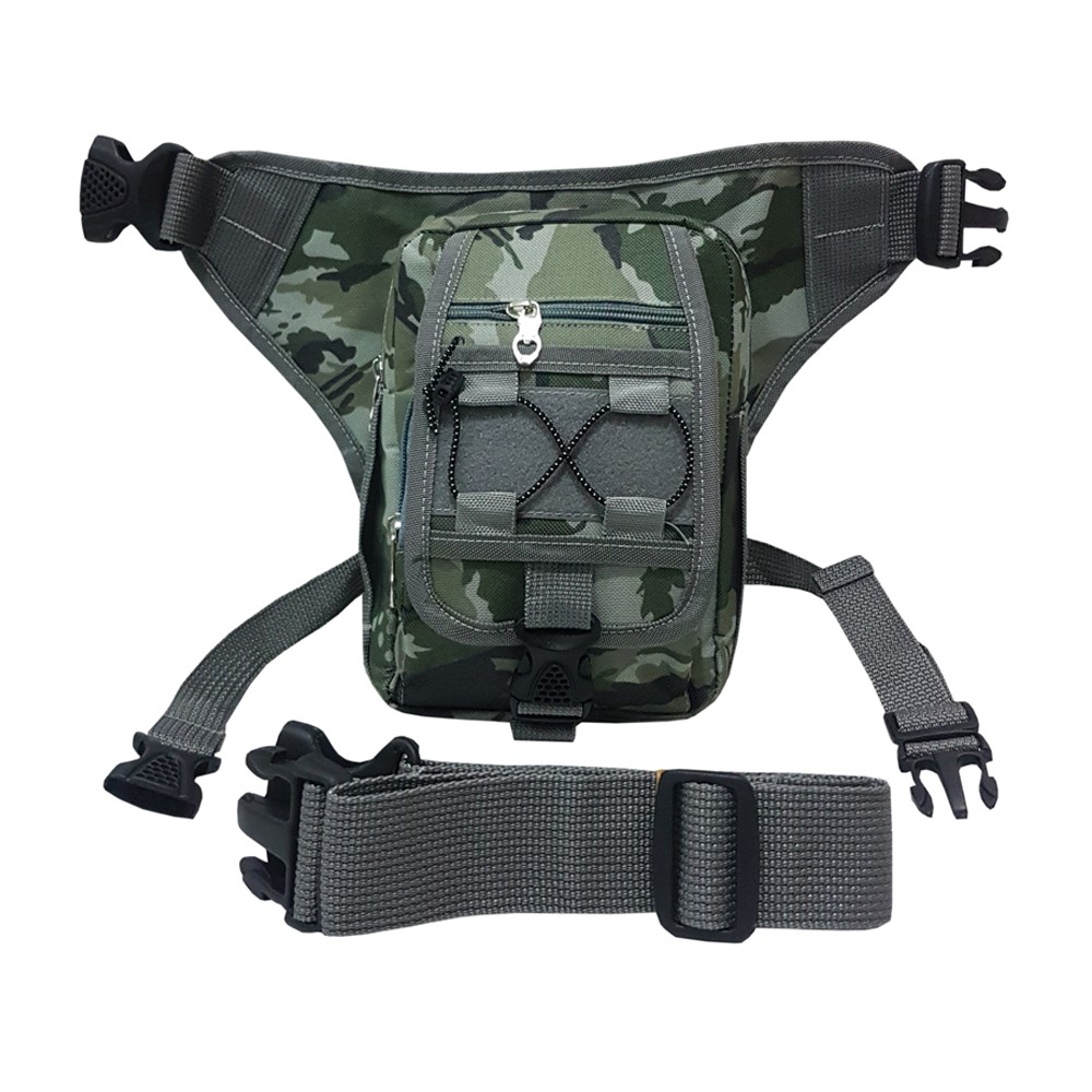 SHOPEE 6.6 SUPER SALE!! Tactical Army Tas Selempang Pinggang Paha 86 Multifungsi Green