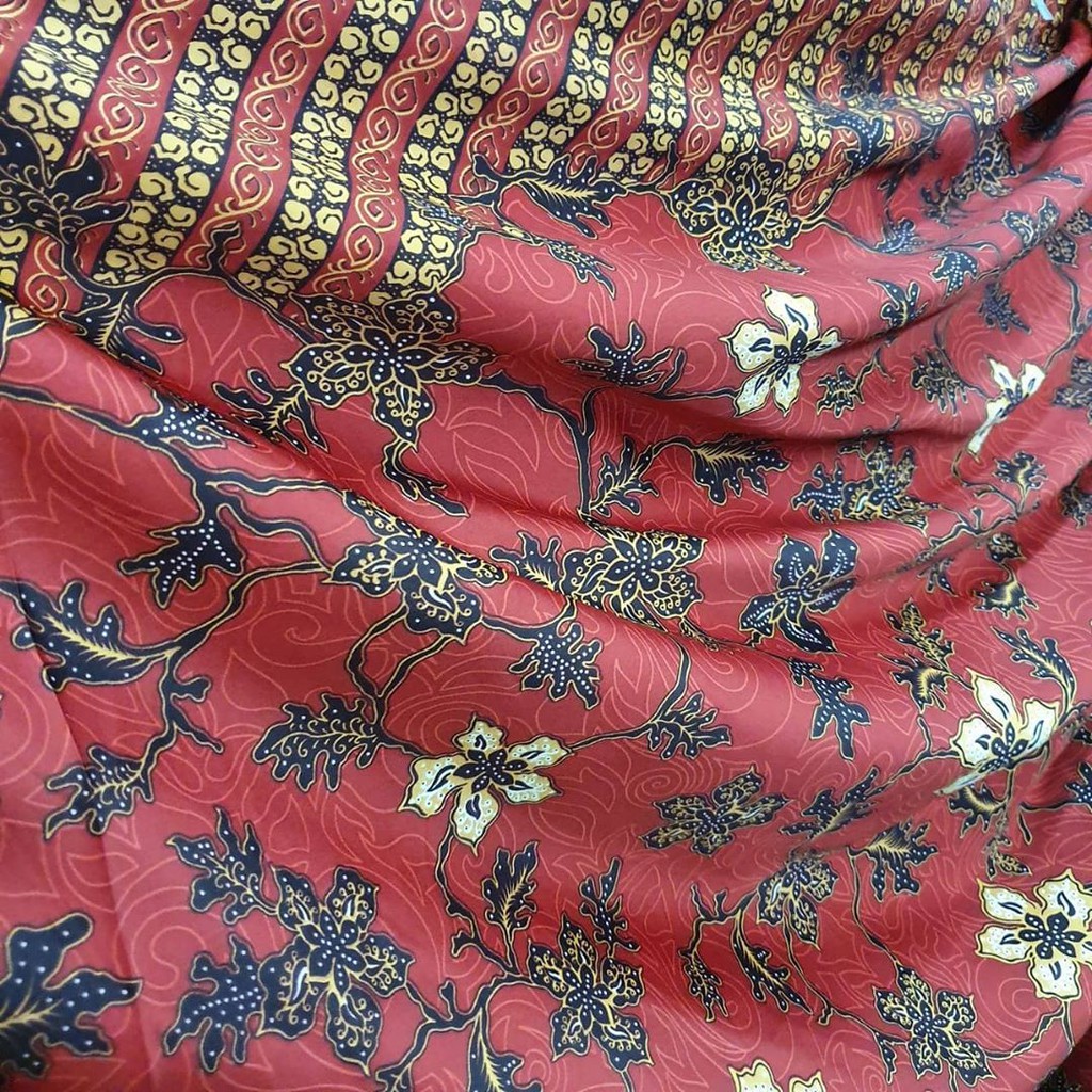 Batik Silk Satin Meteran Roll Kiloan