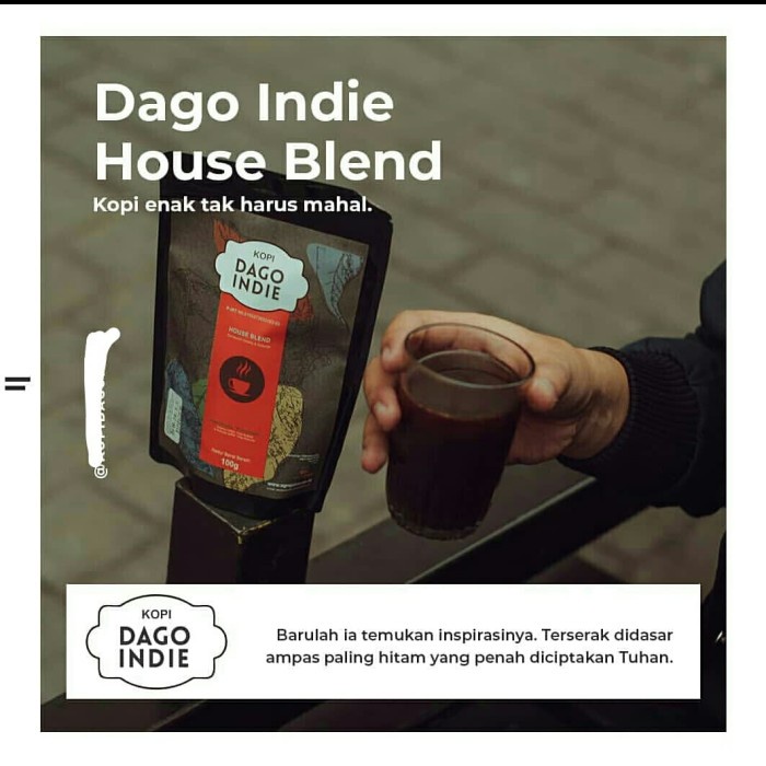 

Kopi asli arabika Bubuk Dago Indie House Blend 100gram