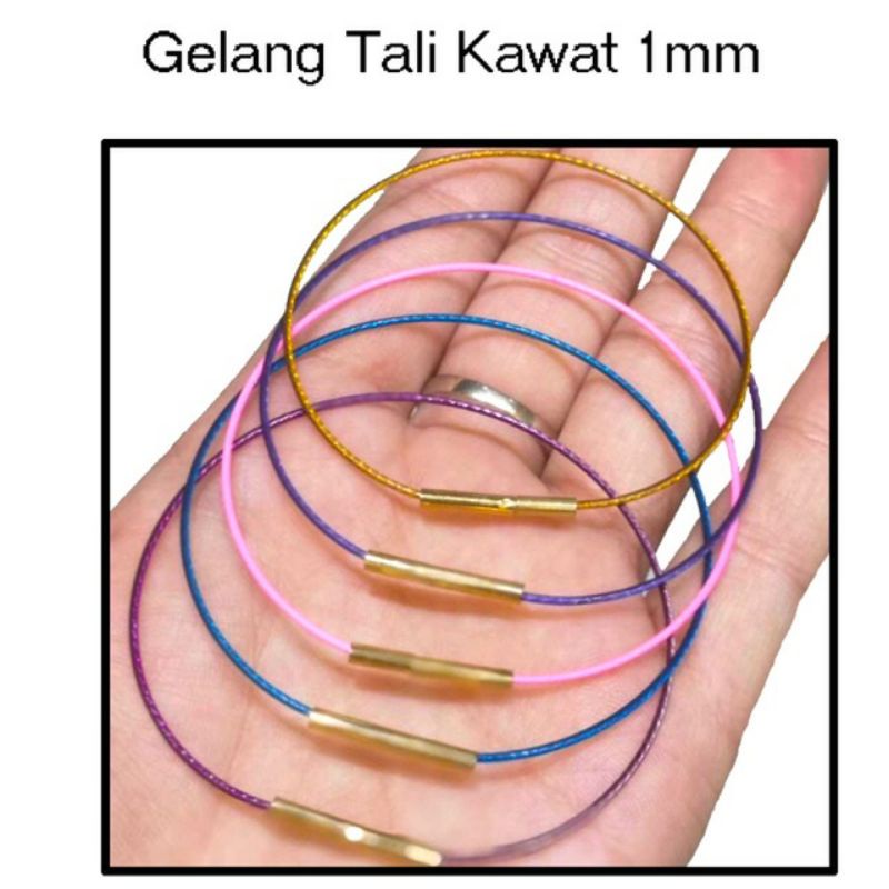 COD✅ Gelang Tali Kawat 1mm