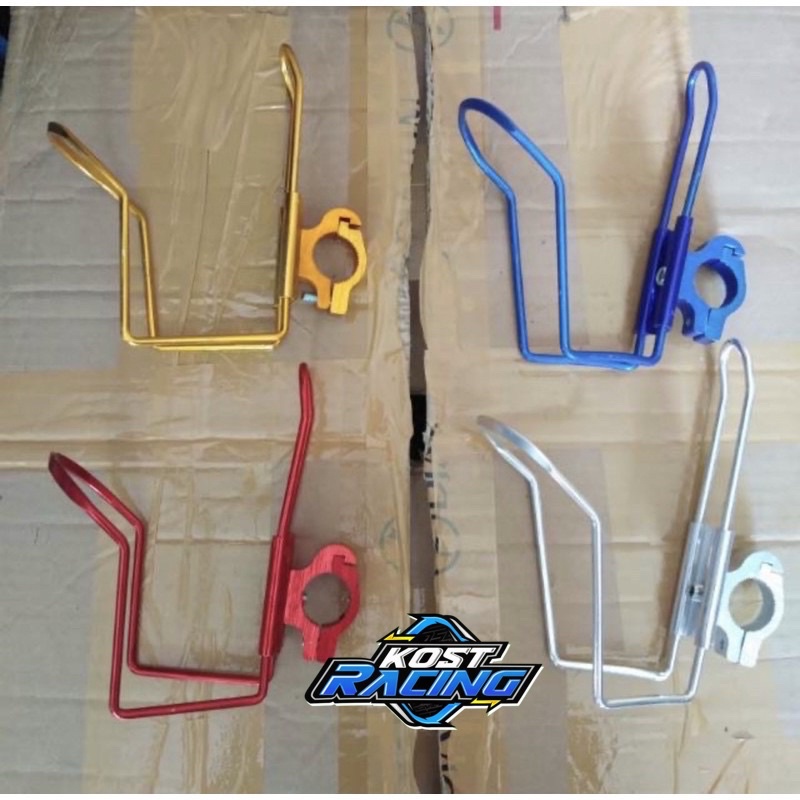 Tempat dudukan botol air minum / Kawat botol air minum Bahan CNC Kleman sepeda dan motor