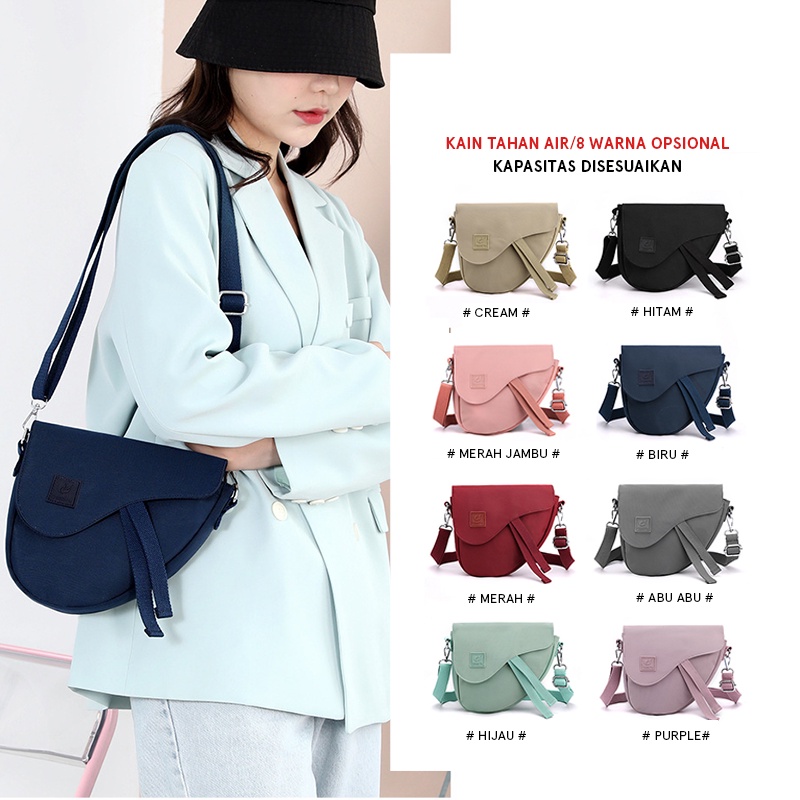 Hathin muii COLORFUL FOX 0488 Tas Selempang Wanita Sling Wanita Shoulder Bag Wanita Tas Anti Air