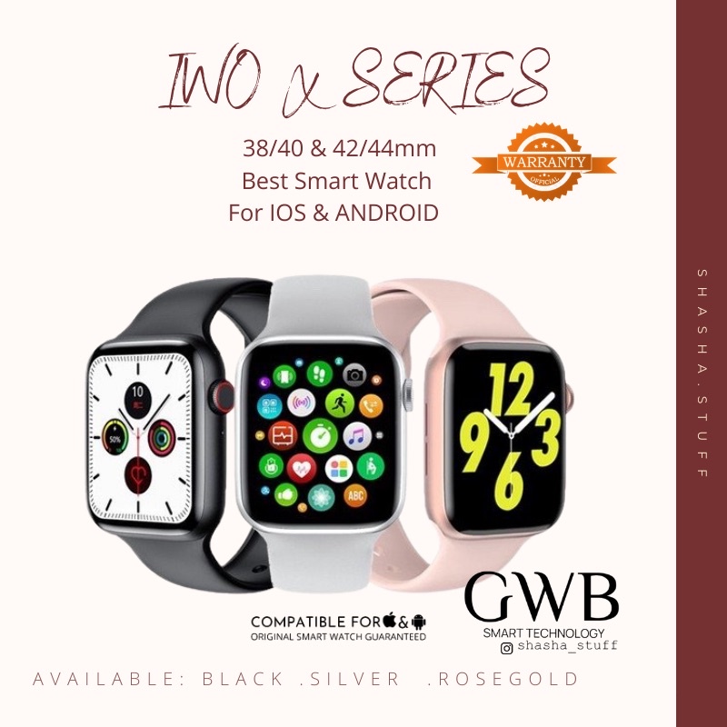 ORIGINAL . BERGARANSI ✅ IWO WATCH X SERIES (BISA TELEPON DARI JAM)