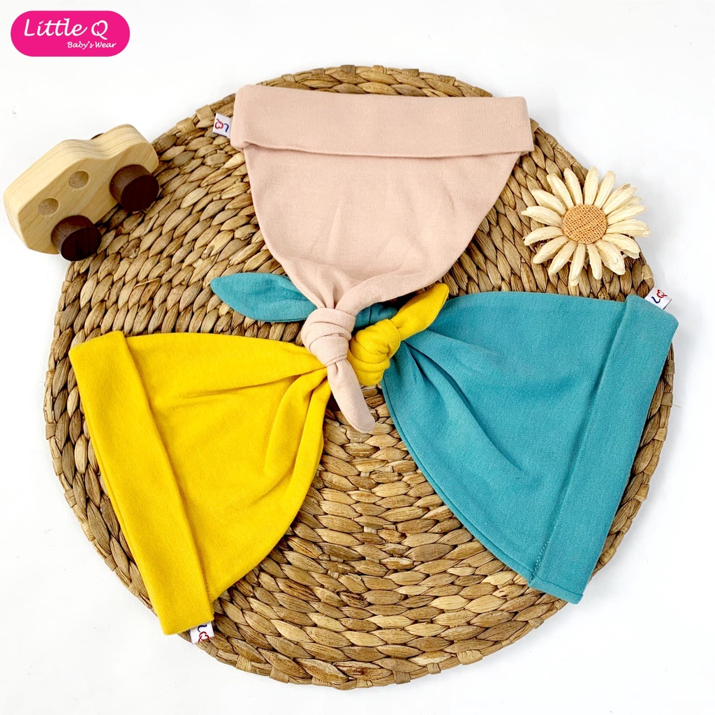 Little Q Topi Kucung Polos Warna Topi Bayi