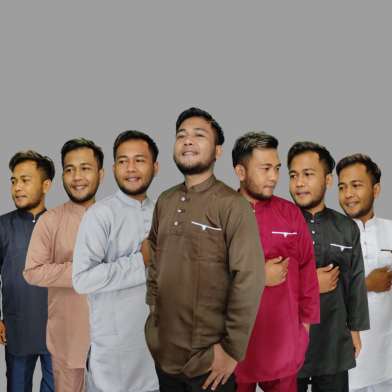 baju koko kurta dewasa /  jubah Pakistan ori  lengan panjang terbaru