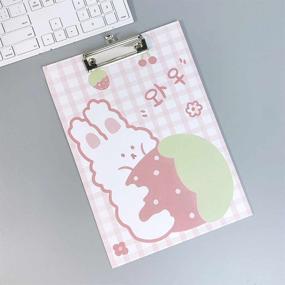 LANFY Multifunctional A4 Paperboard Hanging Hole Paperboard Clip Clipboard School Stationery Thickened Cartoon Writing Pad Writing Board Splint File Folder