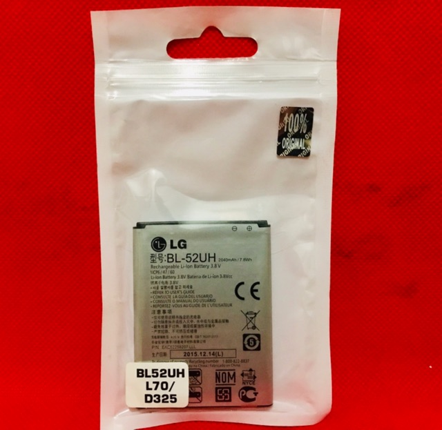 BATERAI/BATRE LG BL-52UH LG L70/MS323/D325 ORIGINAL 100%