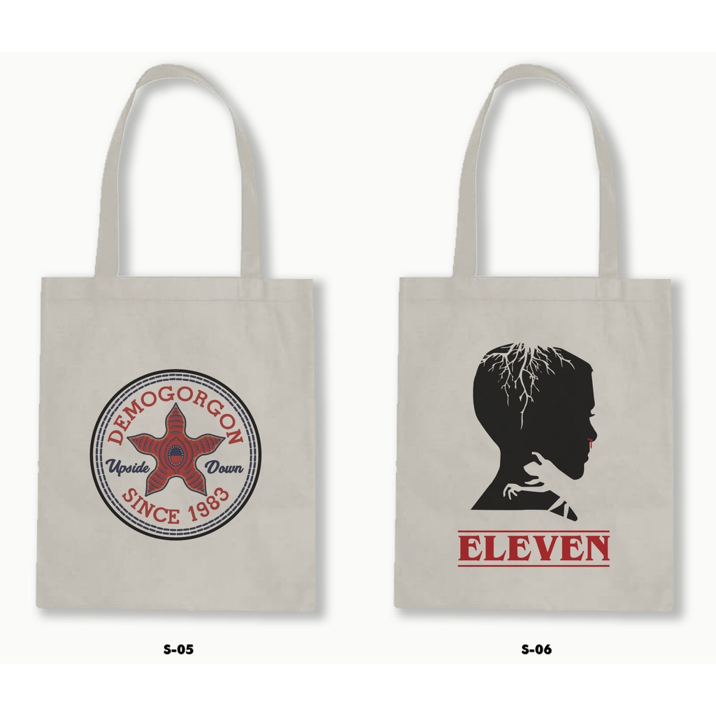 TOTE BAG BLACU - STRANGER THINGS