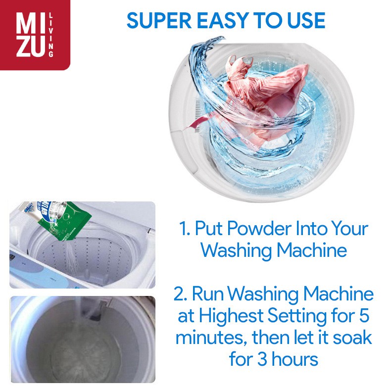 SENTAKU Washing Machine Cleaner Bubuk Pembersih Mesin Cuci 100g