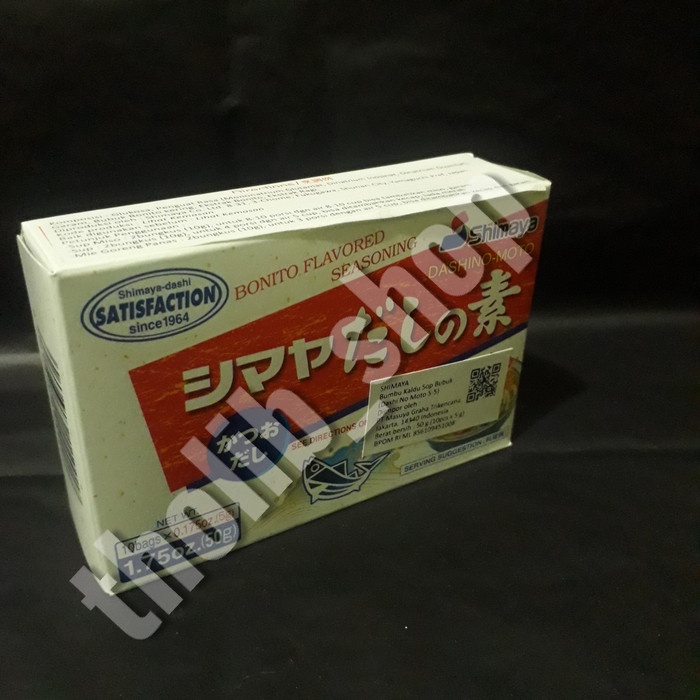 

Bumbu kaldu sop bubuk - shimaya dashi no moto isi 10 × 5 gram