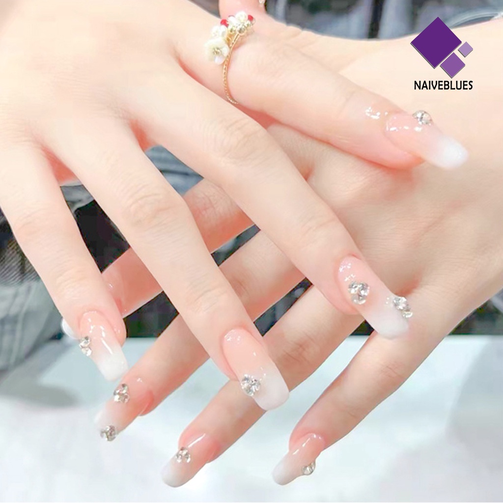 Naiveblue 1 Kotak Berlian Imitasi Super Berkilau Untuk Dekorasi Nail Art 3D