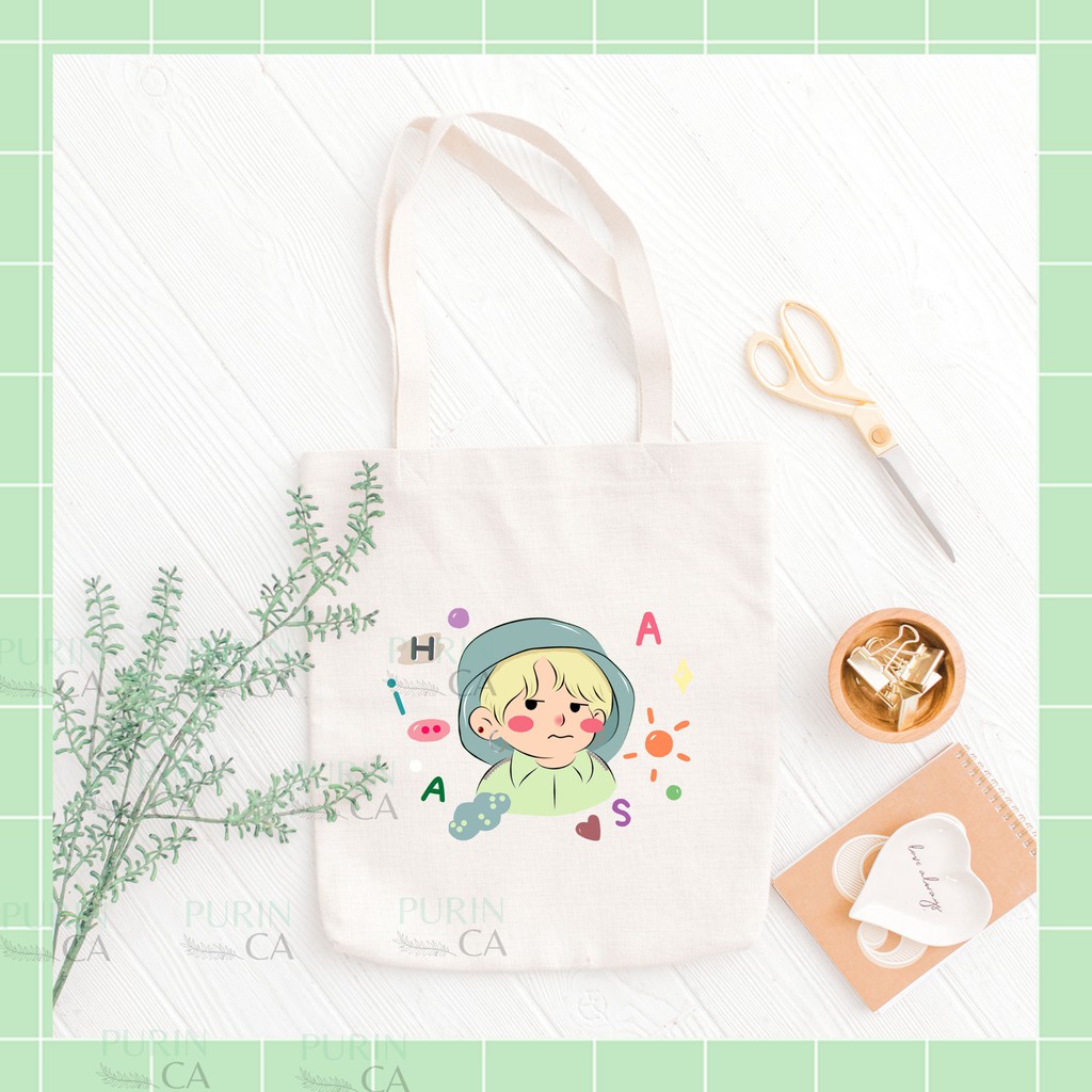 Tote bag Kanvas Gambar TREASURE Cartoon