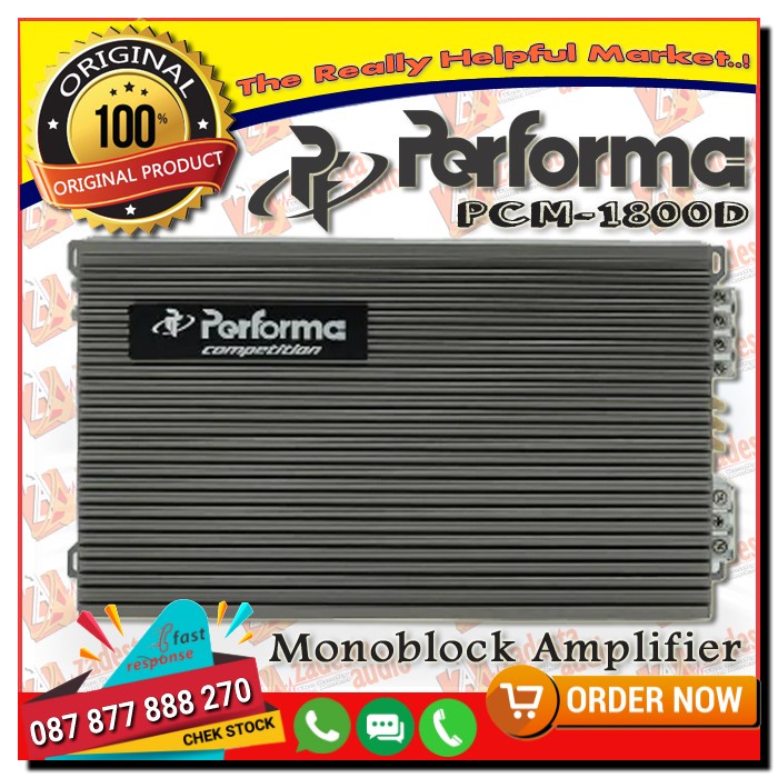 POWER PERFORMA PCM 1800D / POWER MONOBLOCK PERFORMA PCM 1800D