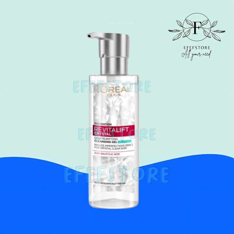 L'OREAL Innovation Revitalift Crystal Deep Purifying Cleansing Gel Oil