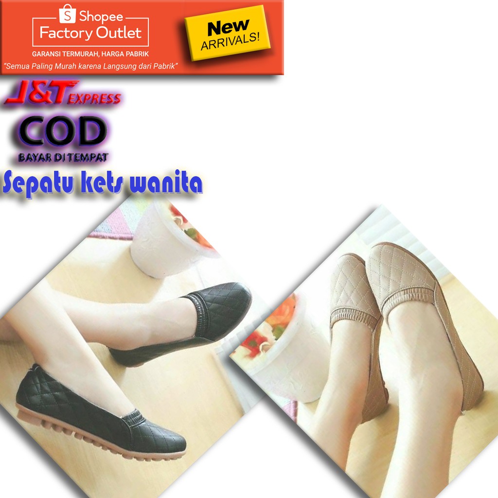 Sepatu Santai Wanita Terbaru Flat Shoes Tali Cewek Kekinian Balet Korea Remaja Dewasa 2021