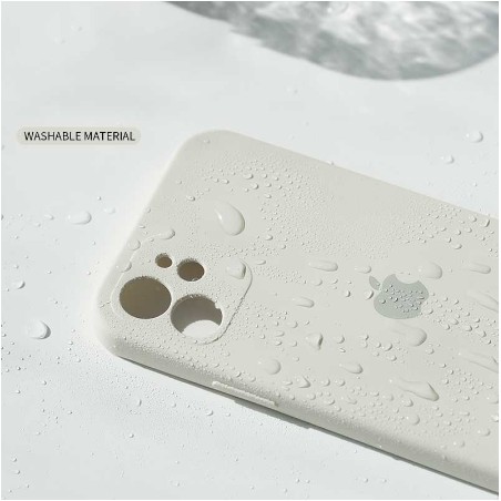 Soft Case Silikon Warna Putih Untuk iPhone 11 12 13 Pro Max X XS Max XR