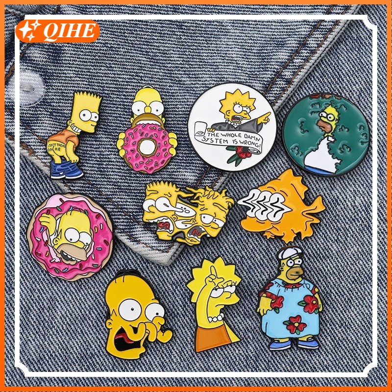 Bros Desain Kartun The Simpsons Bahan Alloy Untuk Aksesoris