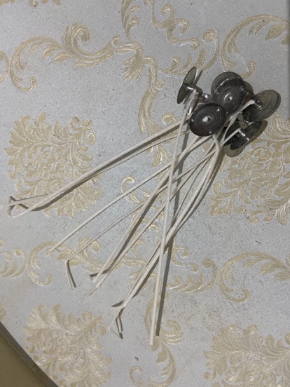 Candle Room - Sumbu Lilin 15 Cm Pre-waxed And Tabbed Cotton Wick For Candle