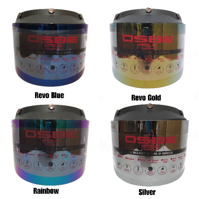 Kaca Datar OSBE Flat Visor Anti Air Good Quality