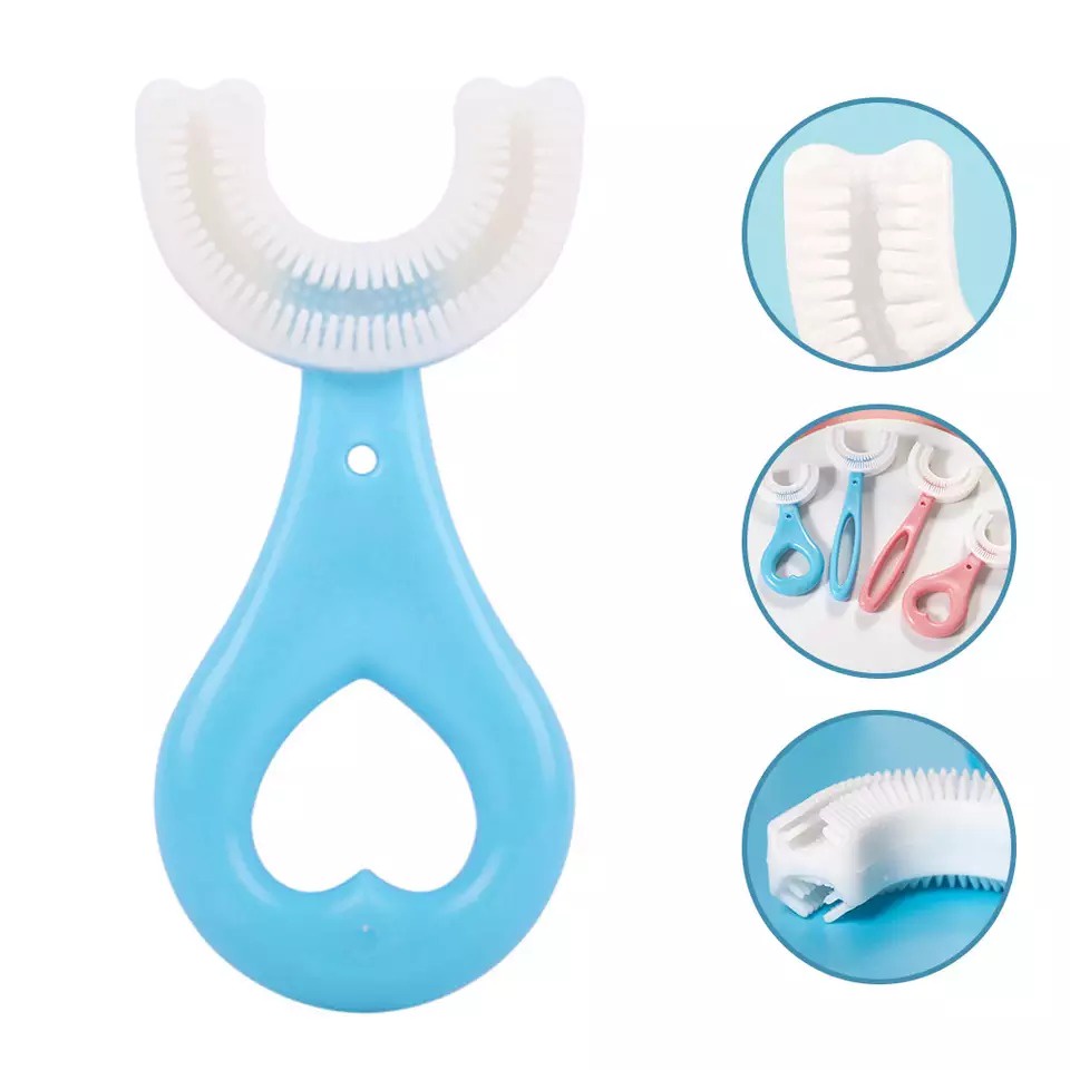 Sikat Gigi Anak Bentuk U Bahan Silikon Training Toothbrush Tooth Brush Baby Silicon silicone type U 360 Sikat gigi anak bentuk U lembut